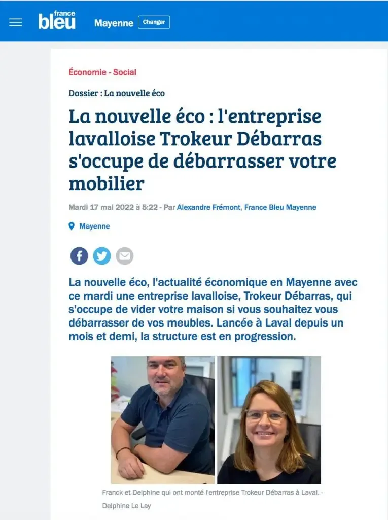 Radio France Bleu thème TROKEUR DÉBARRAS