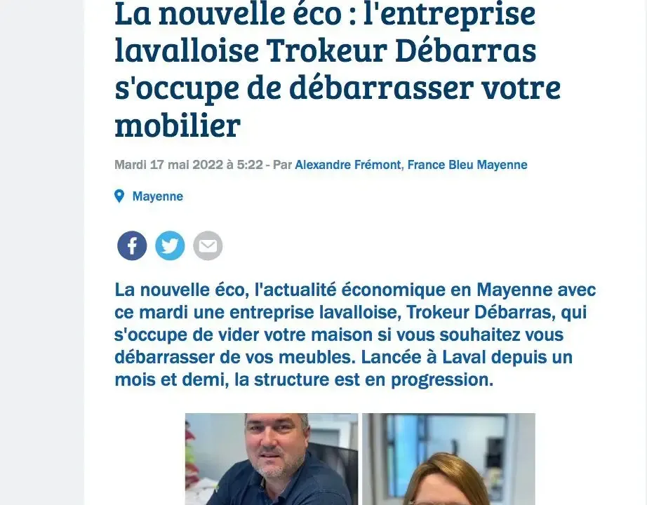 Radio France Bleu thème TROKEUR DÉBARRAS