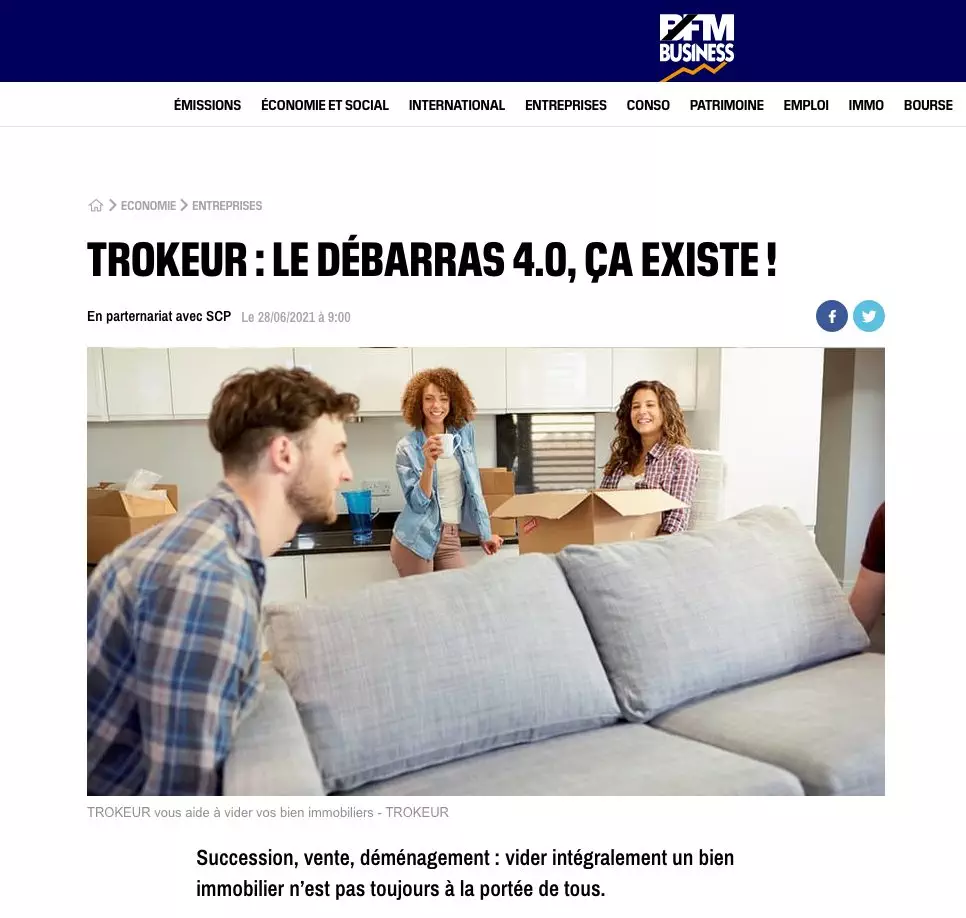 Débarras Maison 78 YVELINES - Application numérique TROKEUR