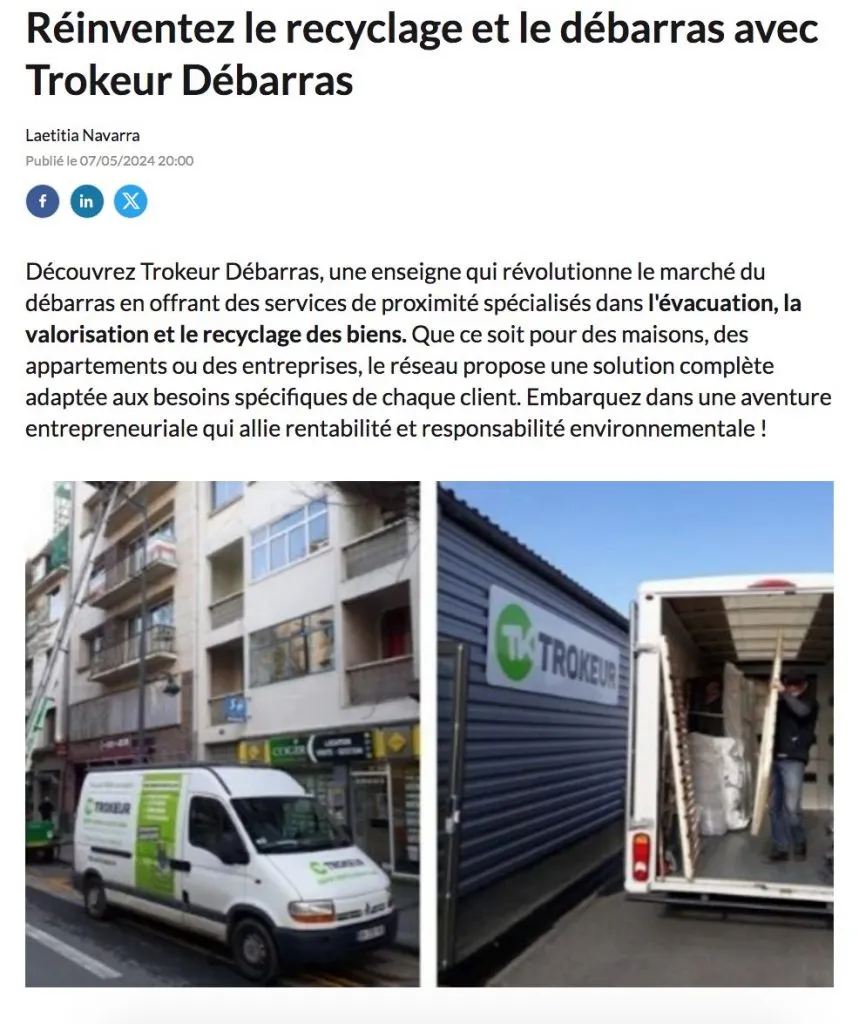 2024 Presse de la Franchise à propos de TROKEUR DÉBARRAS
