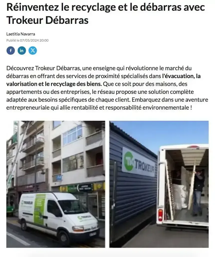 2024 Presse de la Franchise à propos de TROKEUR DÉBARRAS