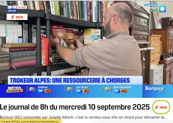 BFMTV ALPES avec la participation de TROKEUR GAP 05 ALPES